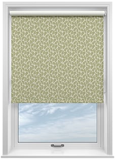 Land & Shore Oak Leaf  (Blackout), Green - Twist&Fit Roller Blind